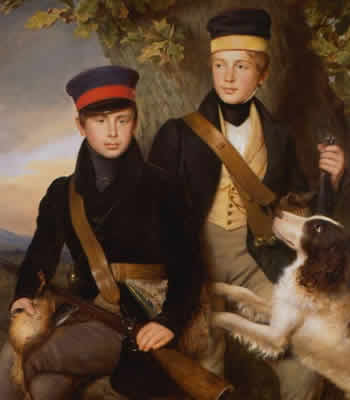 Koning Willem III en Prins Alexander